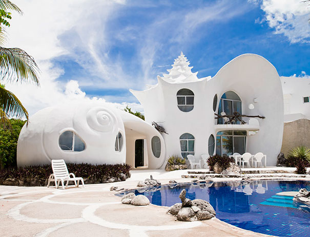 Дом морской ракушки в Мексике